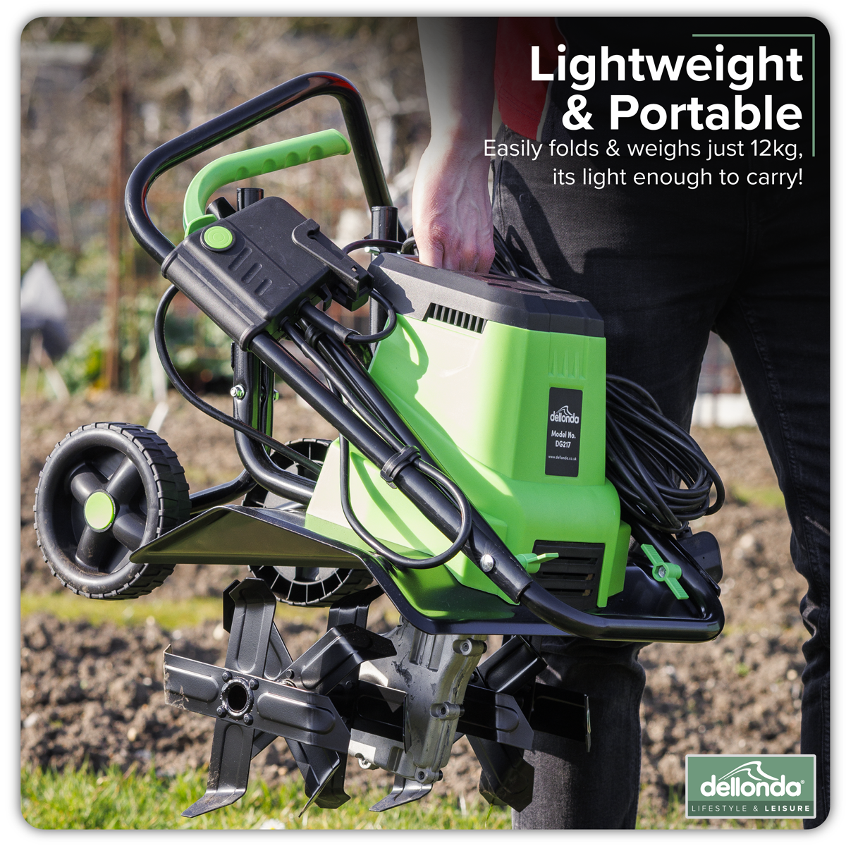 Dellonda DG217 Dellonda Electric Tiller/Cultivator 1500W