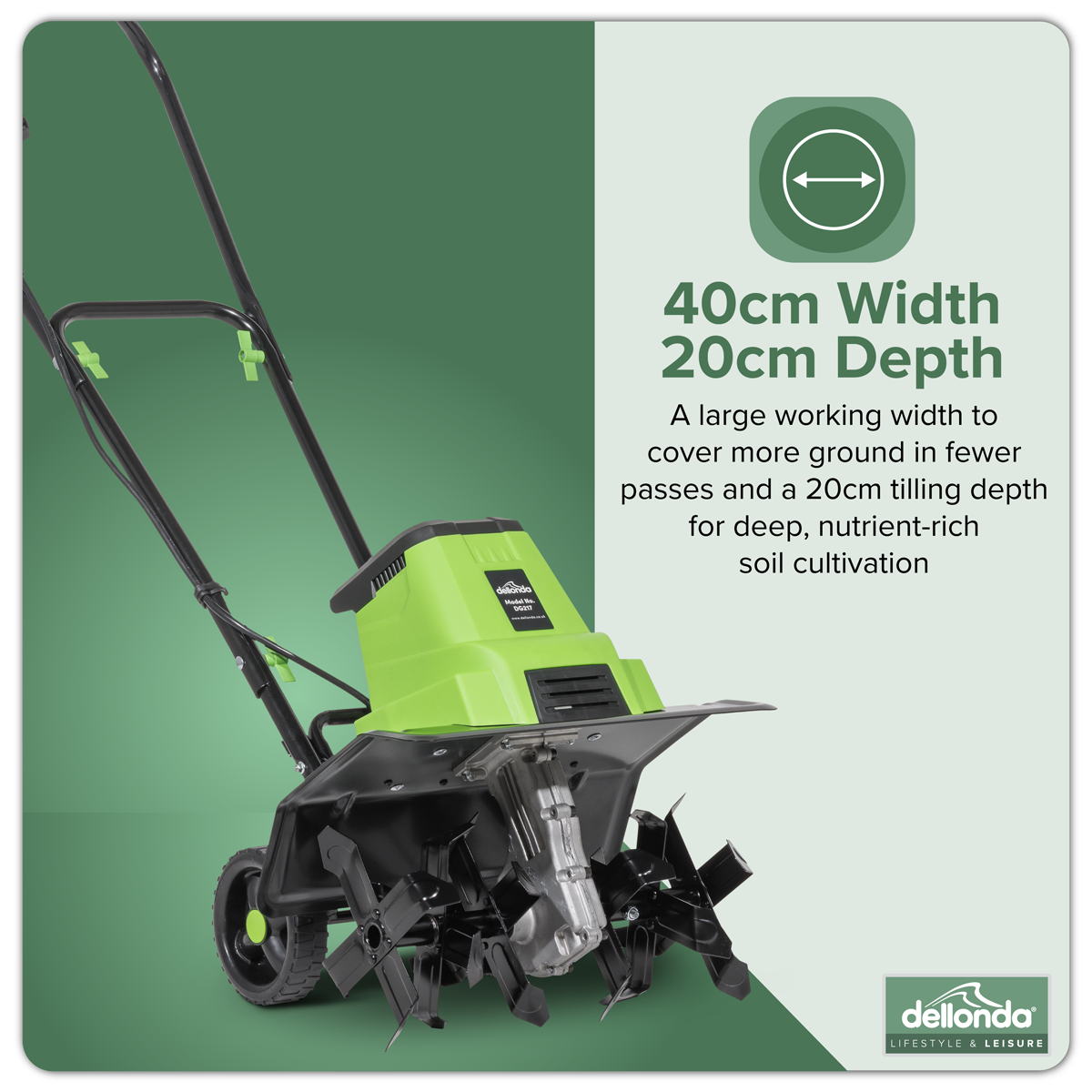 Dellonda DG217 Dellonda Electric Tiller/Cultivator 1500W