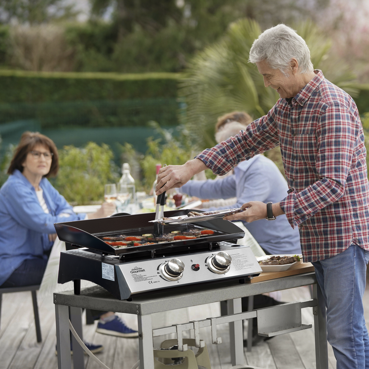 Dellonda DG21 Dellonda 2 Burner Portable Gas Plancha
