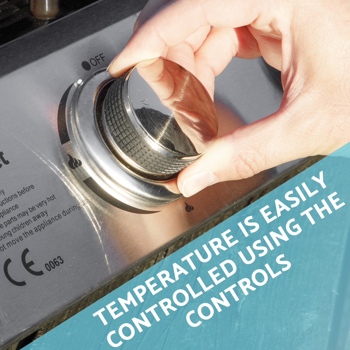 Dellonda DG21 Dellonda 2 Burner Portable Gas Plancha