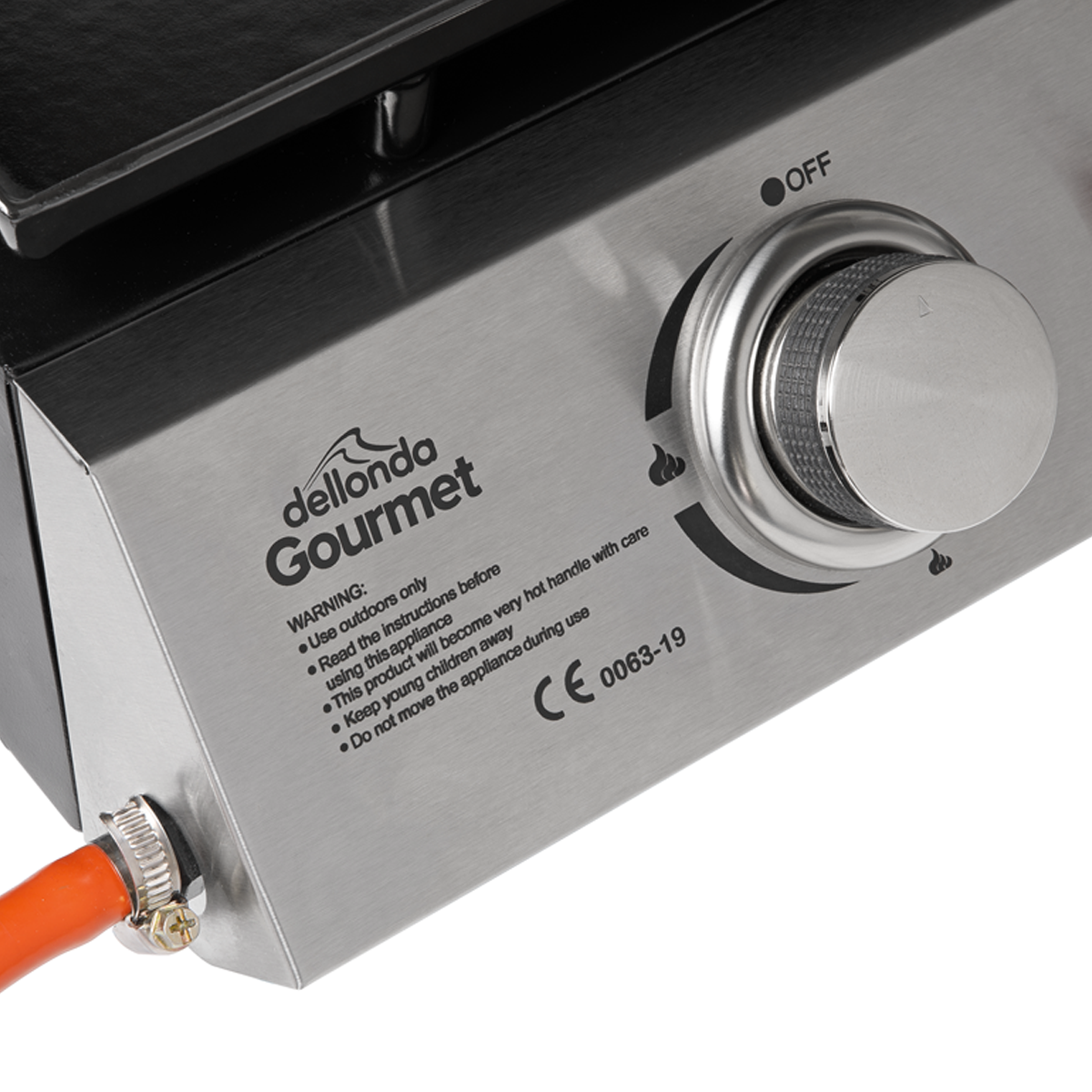 Dellonda DG21 Dellonda 2 Burner Portable Gas Plancha