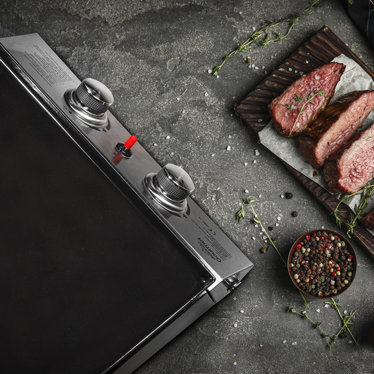 Dellonda DG21 Dellonda 2 Burner Portable Gas Plancha