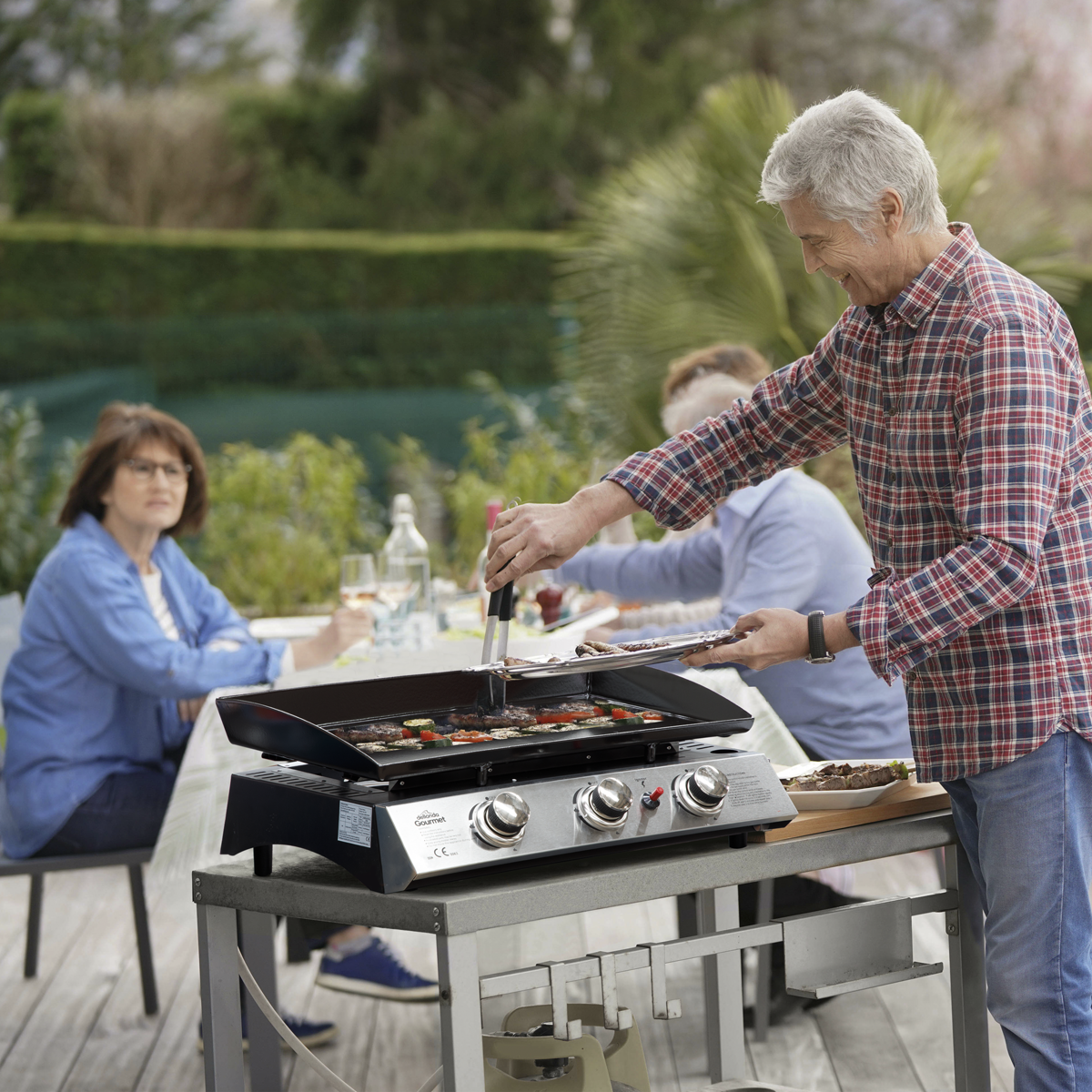 Dellonda DG22 Dellonda 3 Burner Portable Gas Plancha