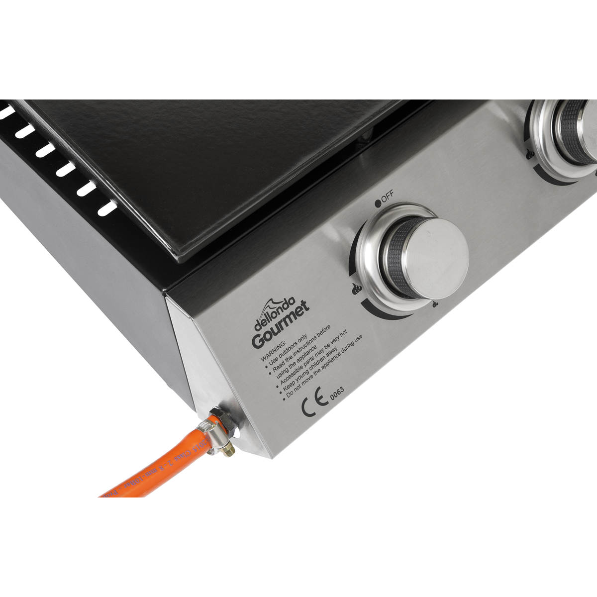 Dellonda DG22 Dellonda 3 Burner Portable Gas Plancha