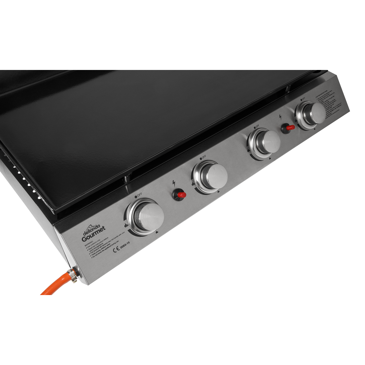 Dellonda DG23 Dellonda 4 Burner Portable Gas Plancha