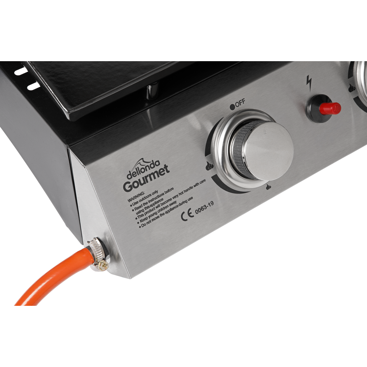 Dellonda DG23 Dellonda 4 Burner Portable Gas Plancha