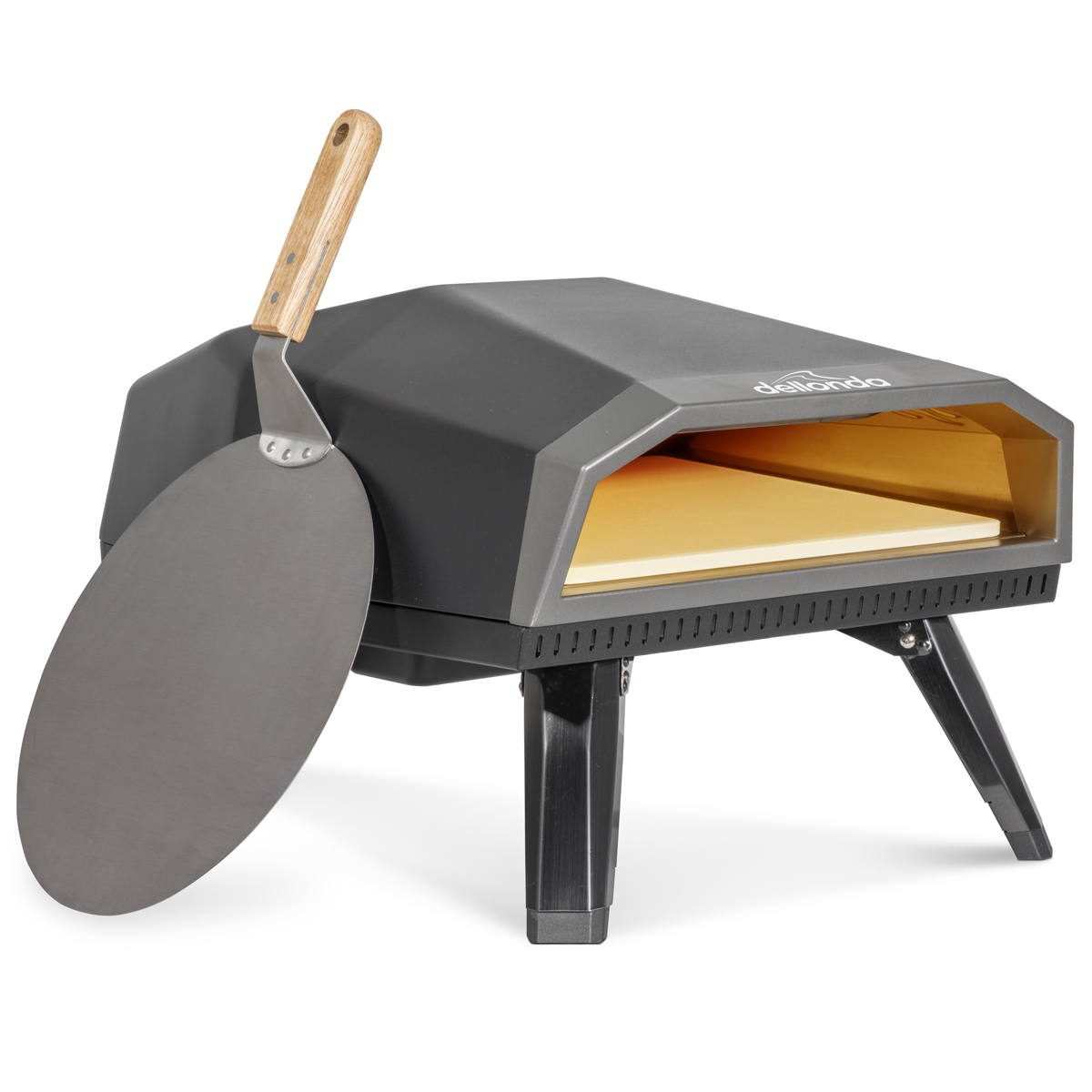 Dellonda DG257 Dellonda Gas Pizza Oven with Water-Resistant Cover/Carry Bag & 12" Pizza Peel