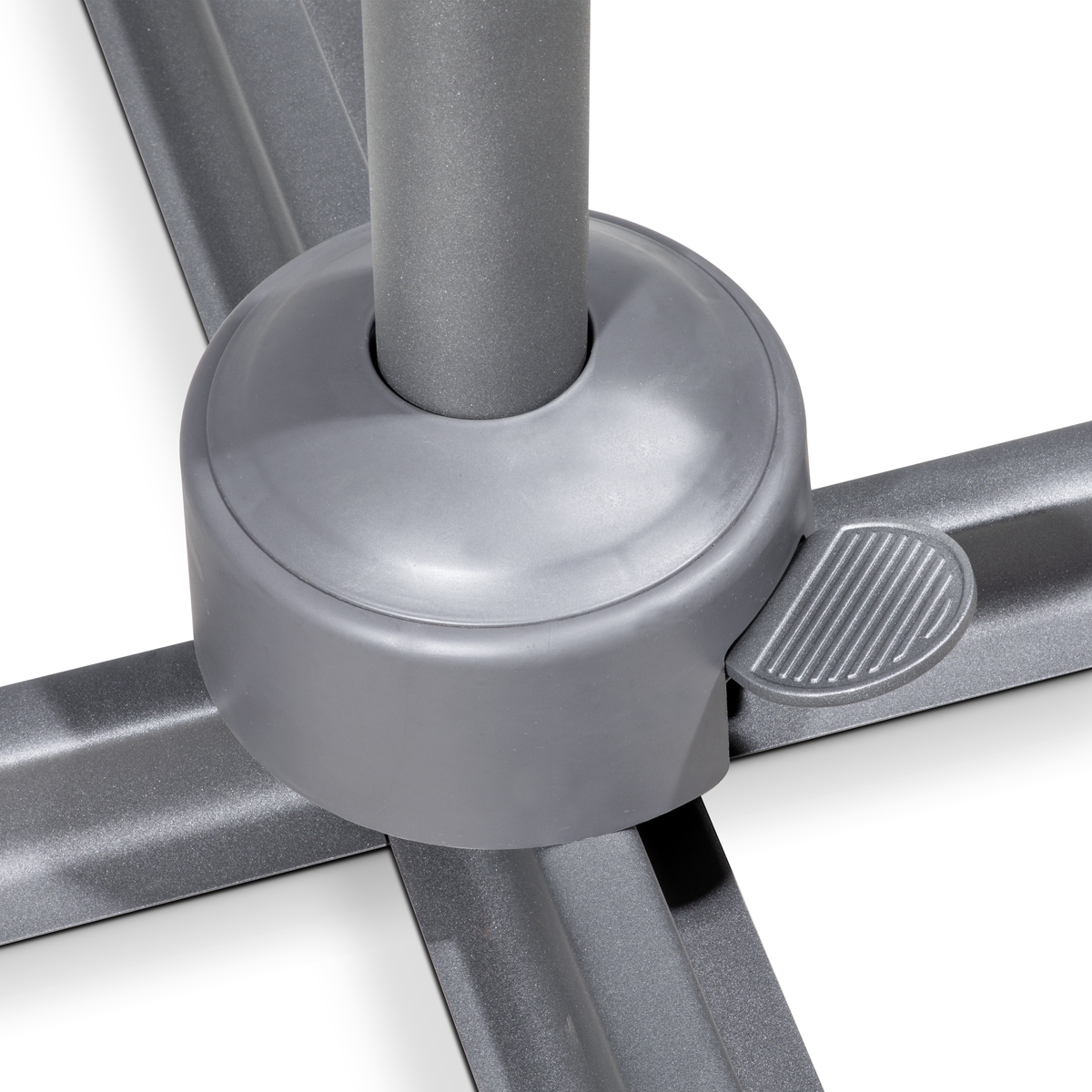 Dellonda DG267 Dellonda Cantilever Parasol with 360° Rotation, Tilt & Cover 3m - Grey