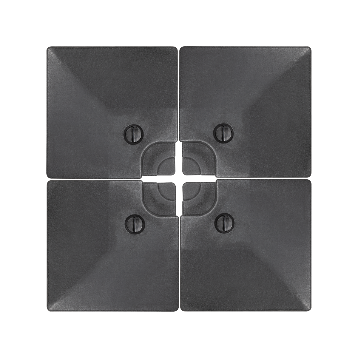 Dellonda DG269 Dellonda Fillable Parasol Base, Water/Sand Fill 92L 4pc