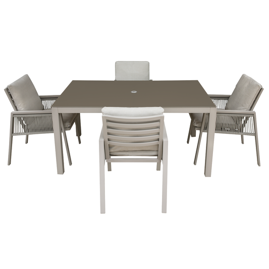 Dellonda DG275 Dellonda Fusion Outdoor Dining Set 5pc