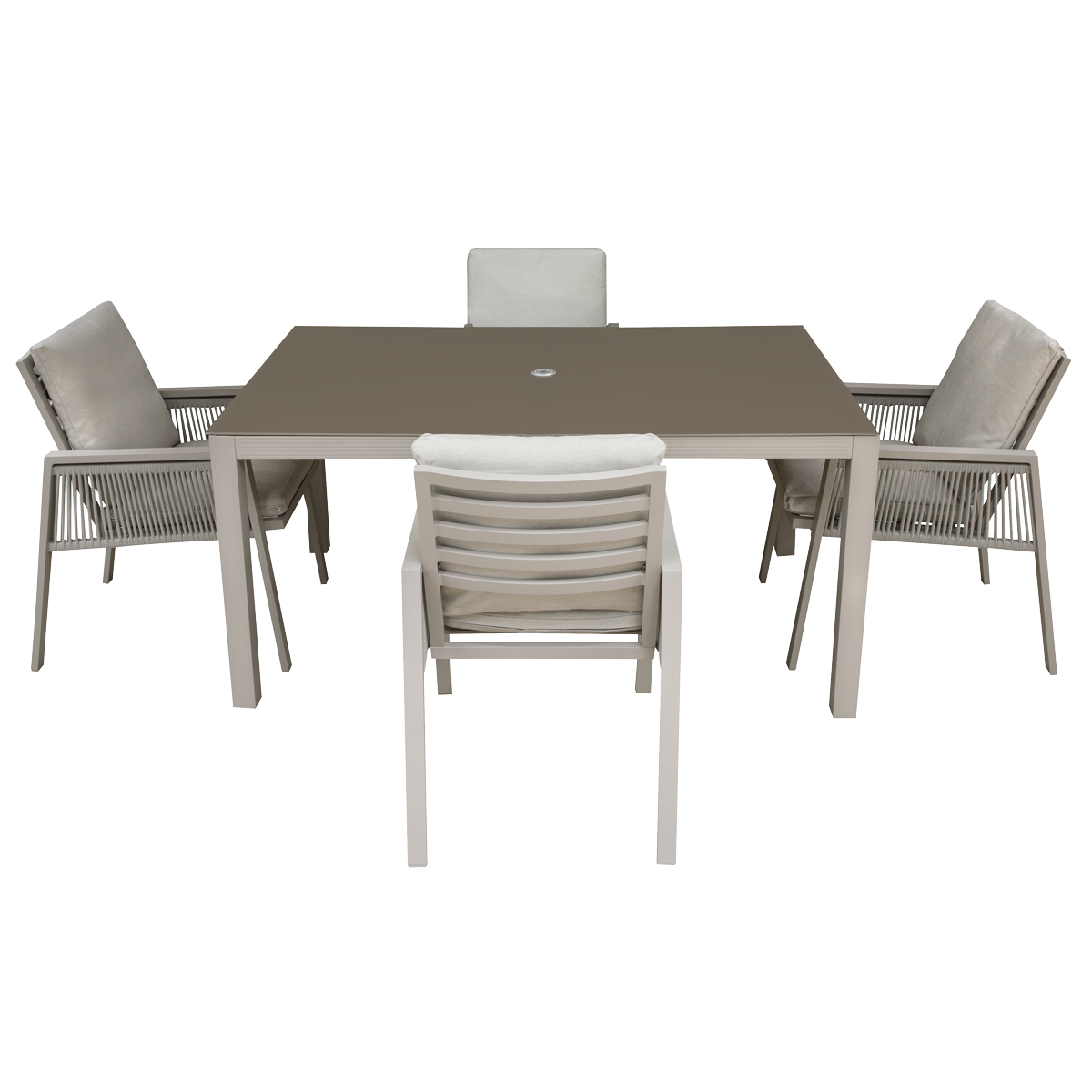 Dellonda DG275 Dellonda Fusion Outdoor Dining Set 5pc