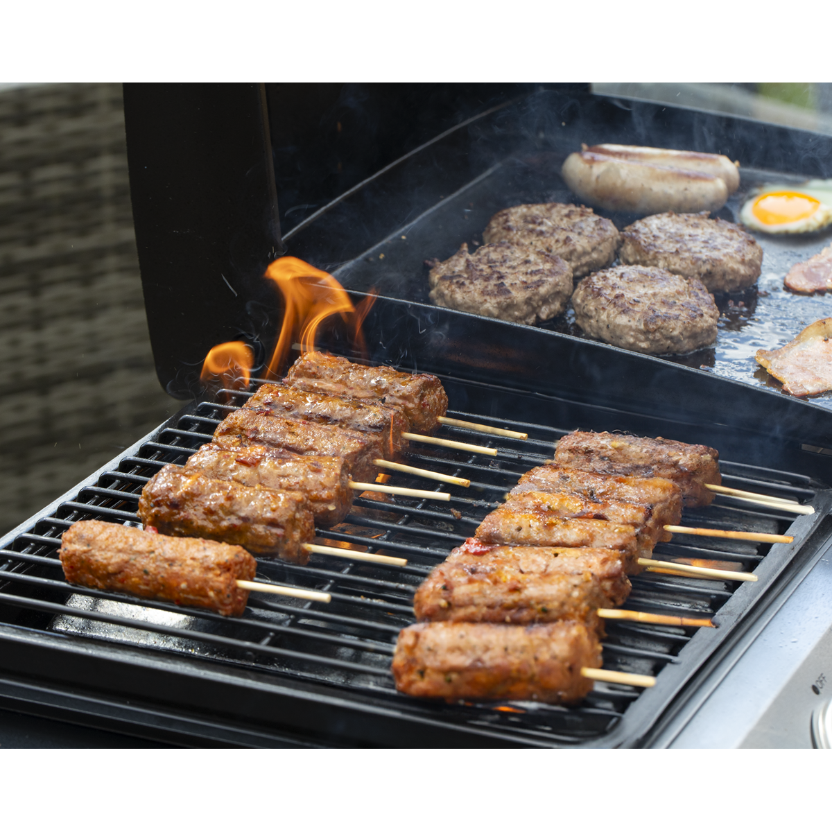Dellonda DG276 Dellonda 3 Burner Stainless Steel Portable Gas Plancha/Grill 8.5kW