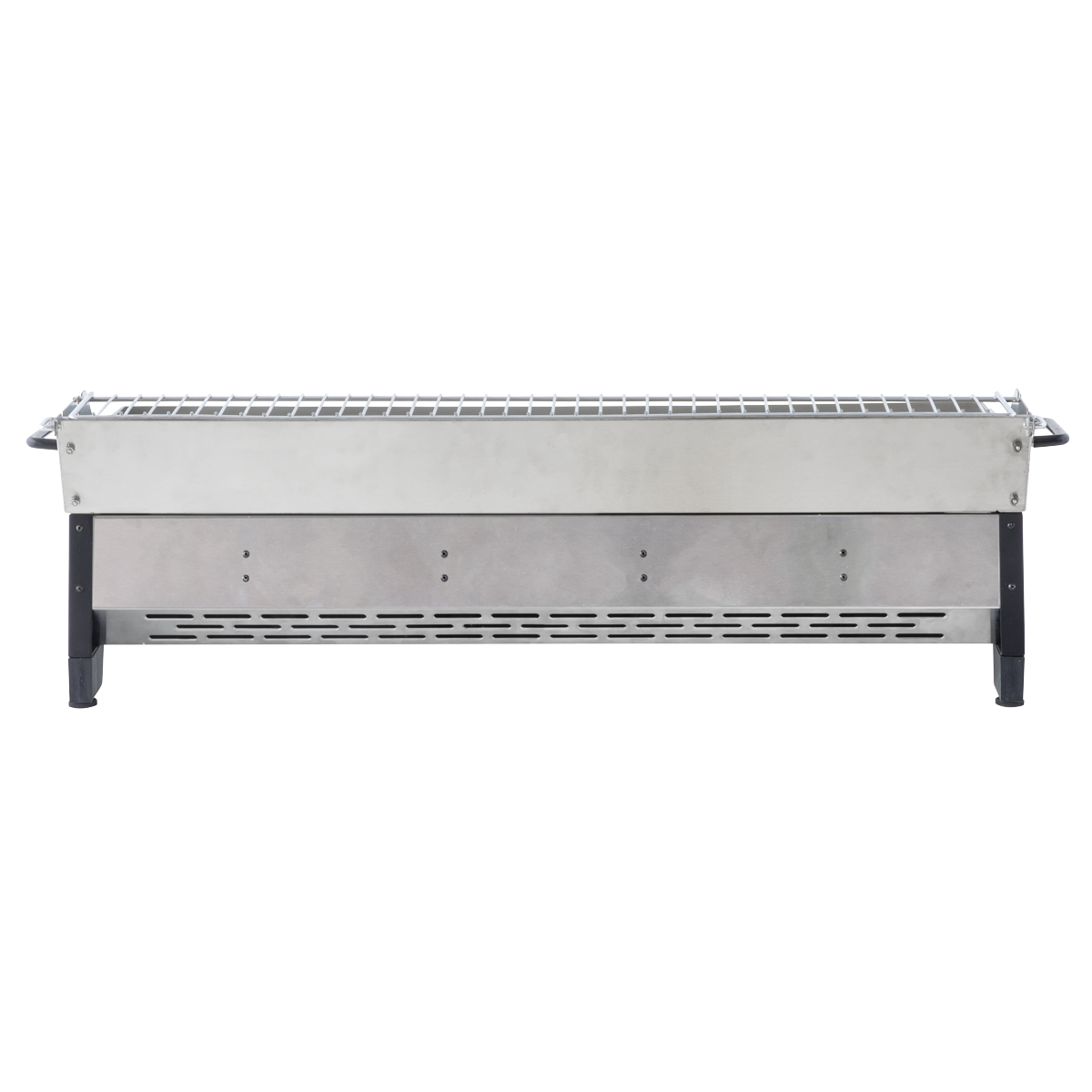 Dellonda DG277 Dellonda 4 Burner Stainless Steel Portable Gas Plancha with Warming Rack 10kW