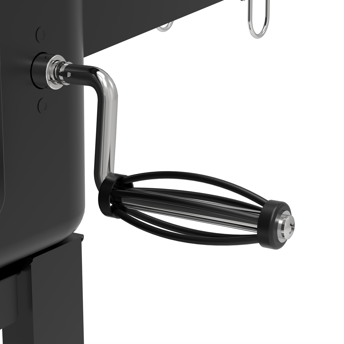 Dellonda DG283 Dellonda Charcoal Grill BBQ Smoker & Trolley with 2 Side Shelves - Black