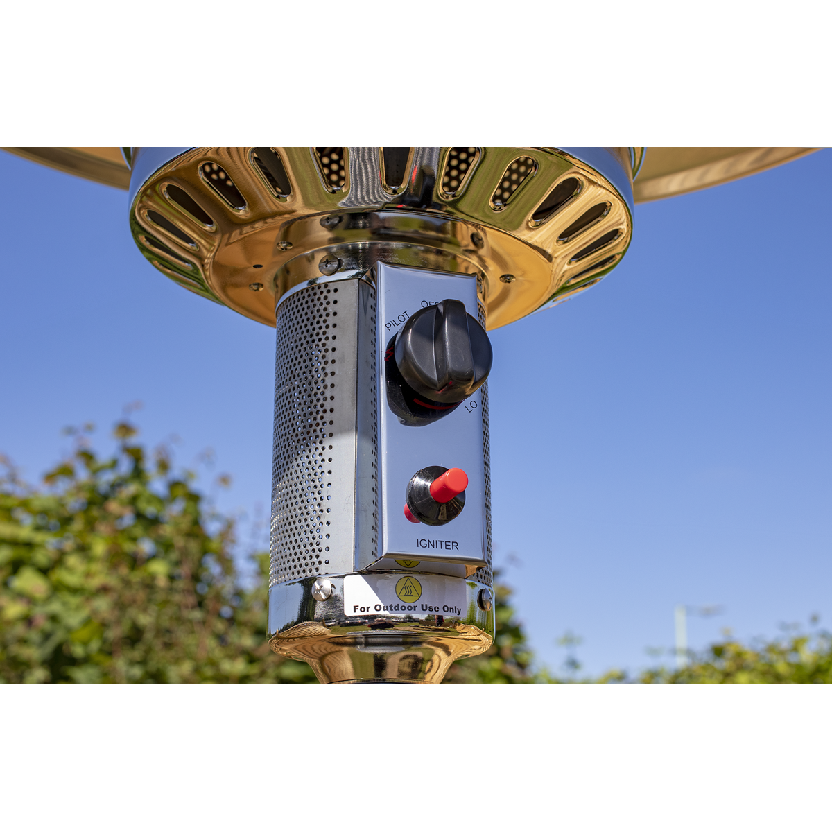 Dellonda DG2 Dellonda Outdoor Garden Gas Patio Heater 13kW Commercial & Domestic Use, Stainless Steel