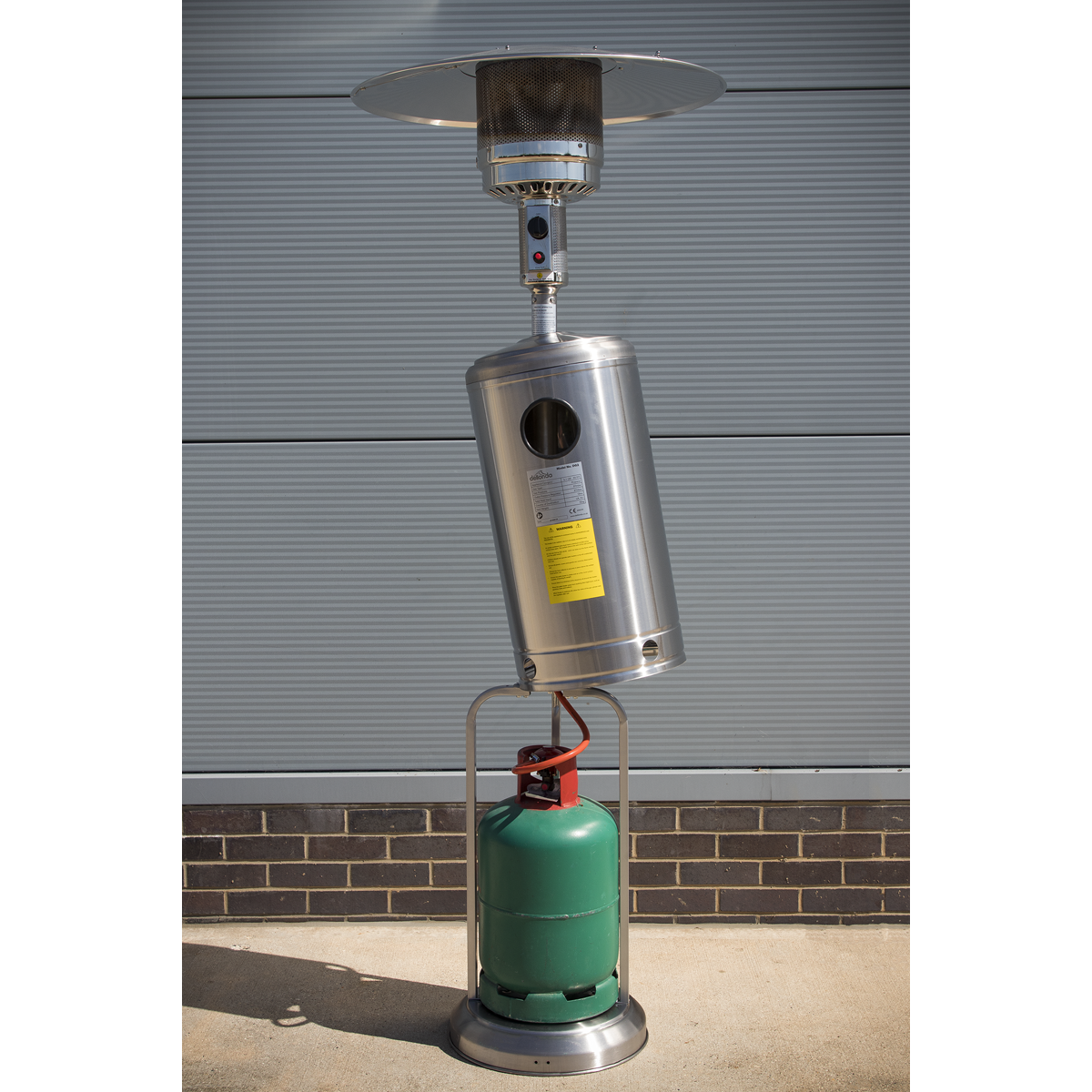 Dellonda DG2 Dellonda Outdoor Garden Gas Patio Heater 13kW Commercial & Domestic Use, Stainless Steel