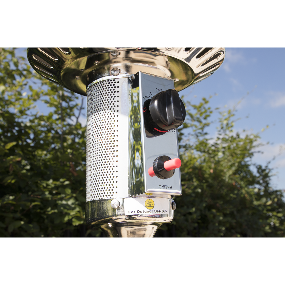 Dellonda DG2 Dellonda Outdoor Garden Gas Patio Heater 13kW Commercial & Domestic Use, Stainless Steel
