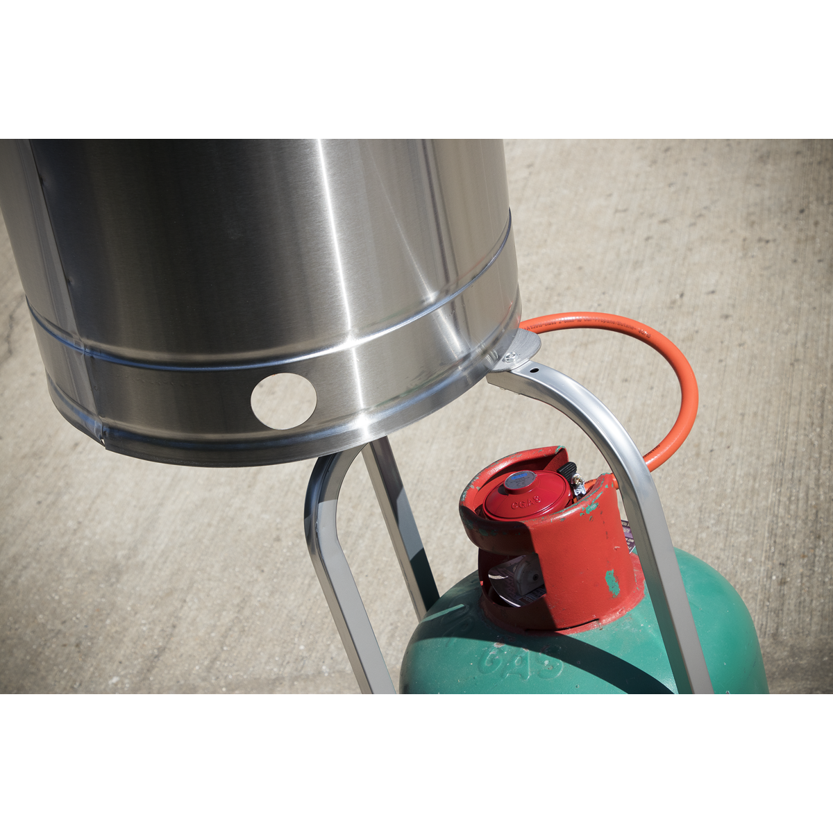 Dellonda DG2 Dellonda Outdoor Garden Gas Patio Heater 13kW Commercial & Domestic Use, Stainless Steel