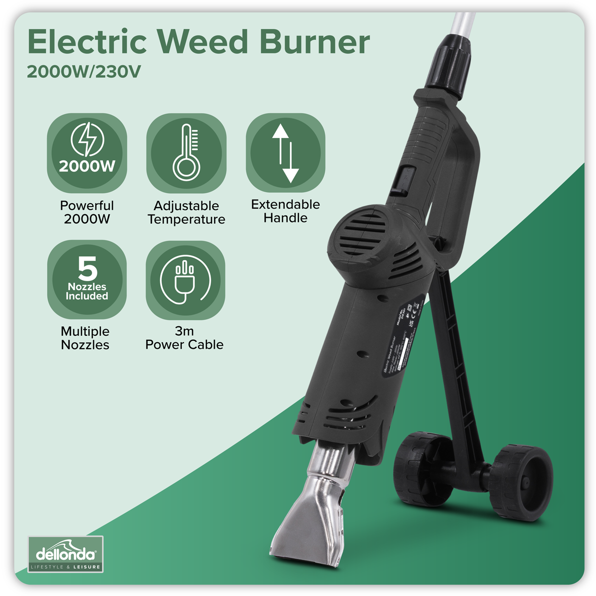 Dellonda DG301 Dellonda Electric Burner for Plants & Weeds 2000W/230V