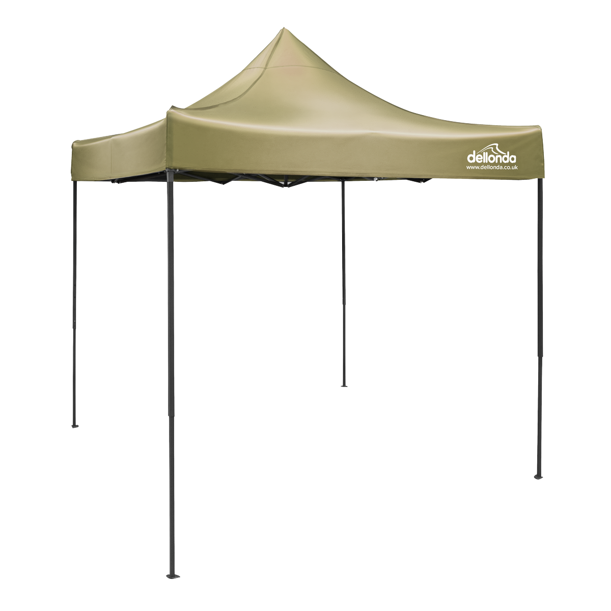 Dellonda DG303 Dellonda 2x2m Pop-Up Gazebo Canopy with Water-Resistant Carry Bag, Stakes & Weight Bags - Beige