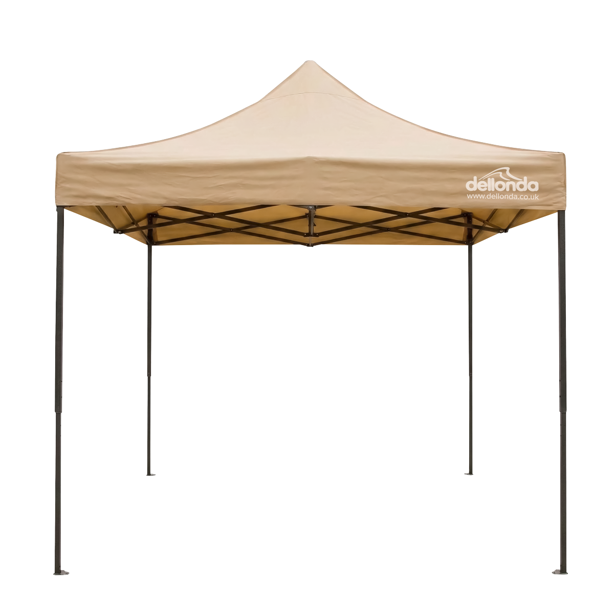 Dellonda DG305 Dellonda 3x4.5m Pop-Up Gazebo Canopy with Water-Resistant Carry Bag, Stakes & Weight Bags - Beige