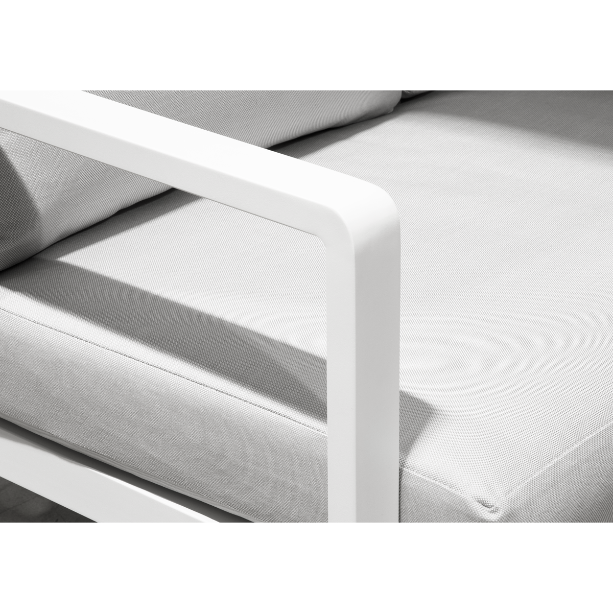 Dellonda DG53 Dellonda Kyoto Aluminium Outdoor Corner Sofa & Coffee Table Set 3pc