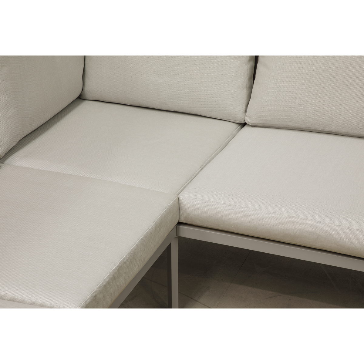 Dellonda DG57 Dellonda Fusion Aluminium Outdoor Corner Sofa & Coffee Table Set 4pc
