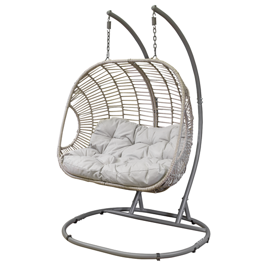 Dellonda DG61 Dellonda Double Swinging Egg Chair with Cushion