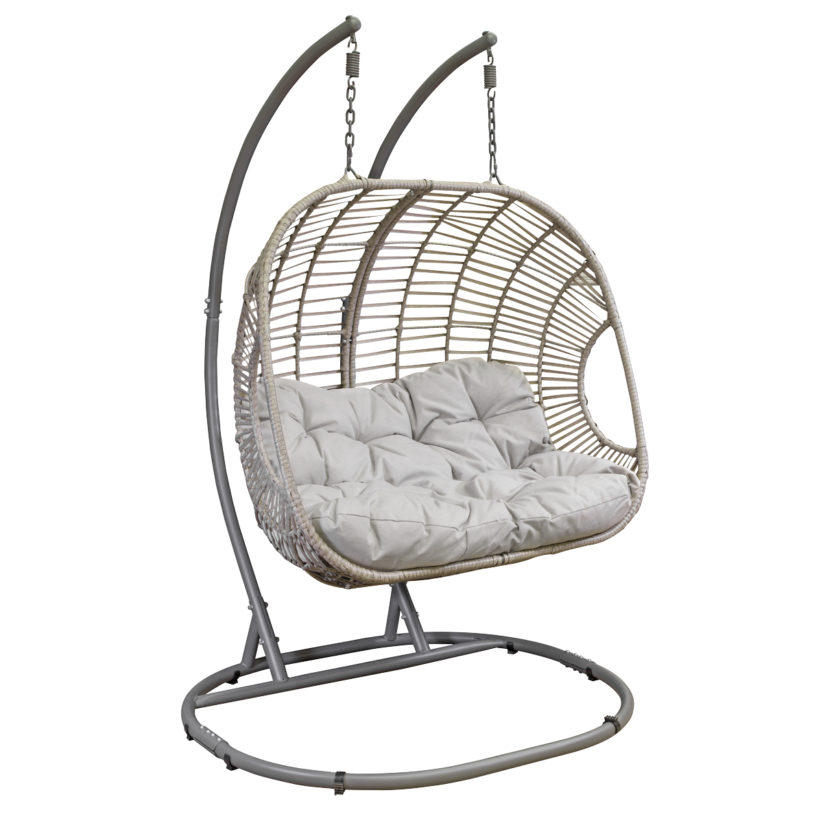 Dellonda DG61 Dellonda Double Swinging Egg Chair with Cushion