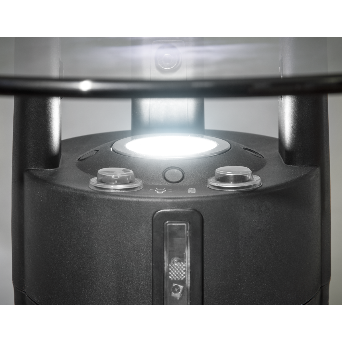Dellonda DG62 Dellonda Bistro Table with 1200W Heater, 65cm, Black/Stainless Steel