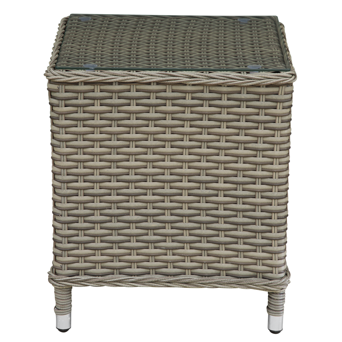 Dellonda DG68 Dellonda Chester Rattan Wicker Outdoor Recliner Loungers & Table Set 5pc