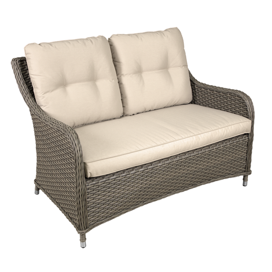Dellonda DG70 Dellonda Chester Rattan Wicker Outdoor 2-Seater Sofa