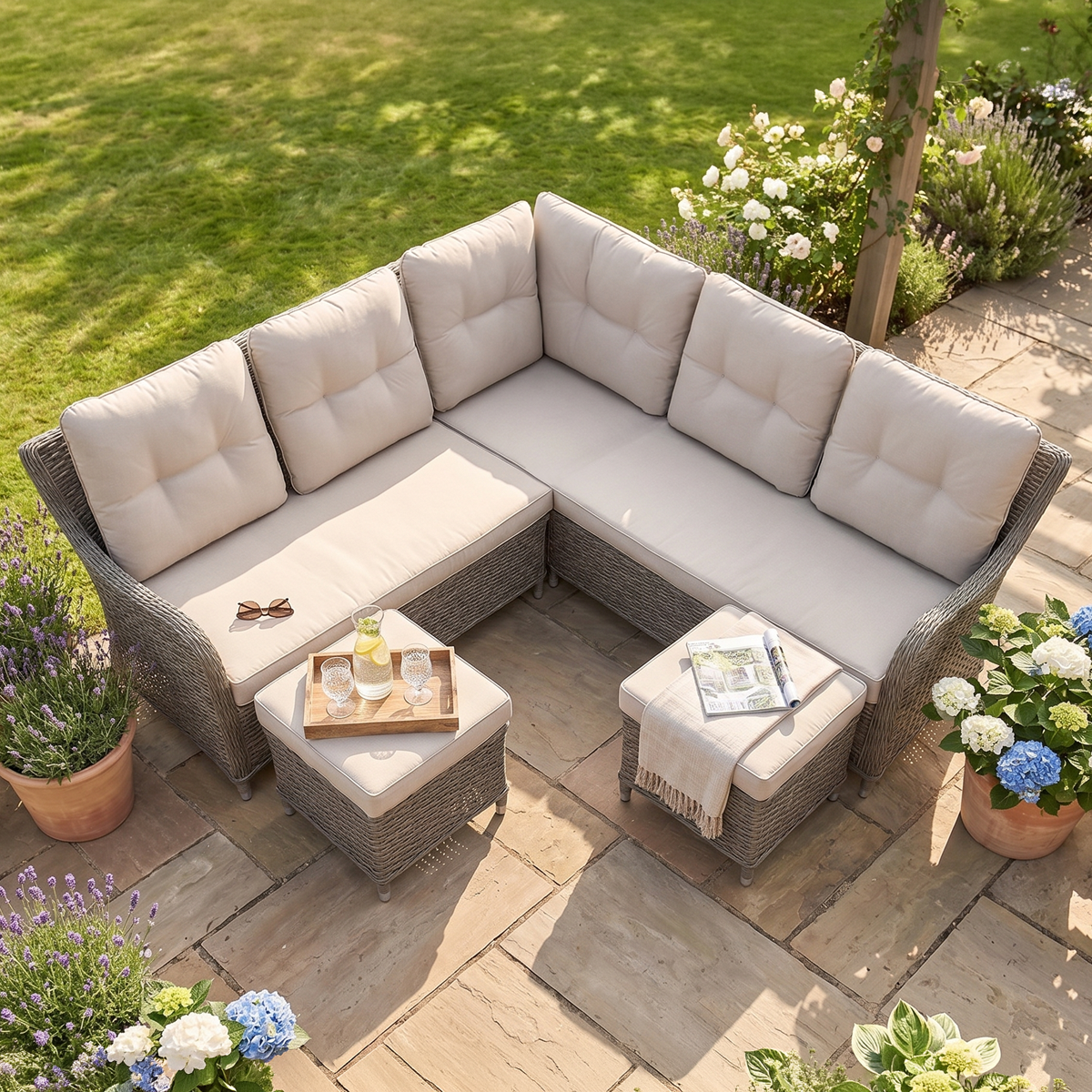 Dellonda DG72 Dellonda Chester Rattan Wicker Outdoor Furniture