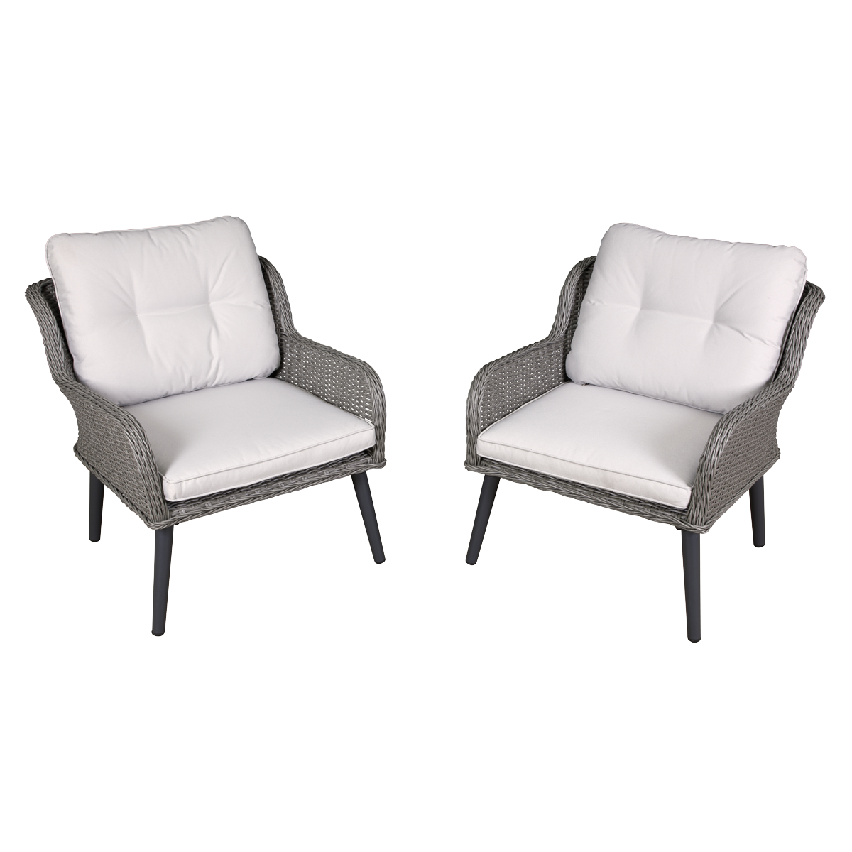 Dellonda DG79 Dellonda Buxton Rattan Wicker Outdoor Chair Set 2pc