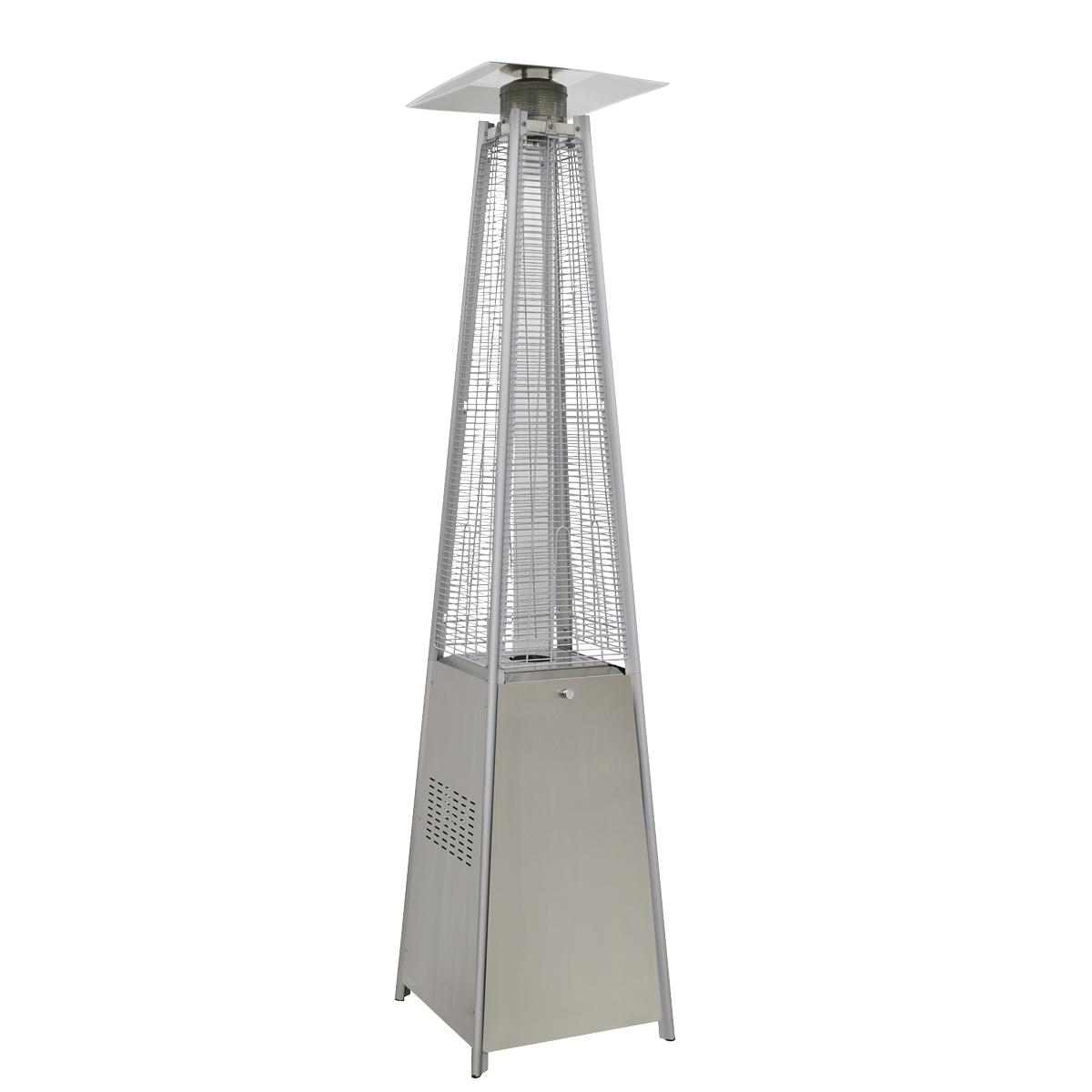 Dellonda DG99 Dellonda 13kW Pyramid Gas Patio Heater 13kW Commercial/Garden Use - Stainless Steel