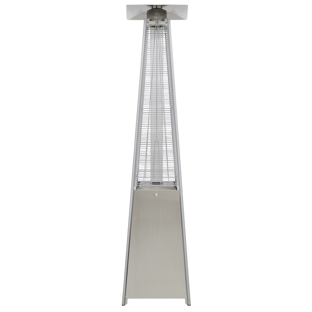 Dellonda DG99 Dellonda 13kW Pyramid Gas Patio Heater 13kW Commercial/Garden Use - Stainless Steel