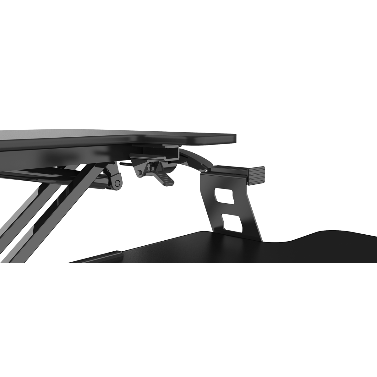 Dellonda DH14 Dellonda 71cm Adjustable-Height Standing Desk Riser 15kg Capacity