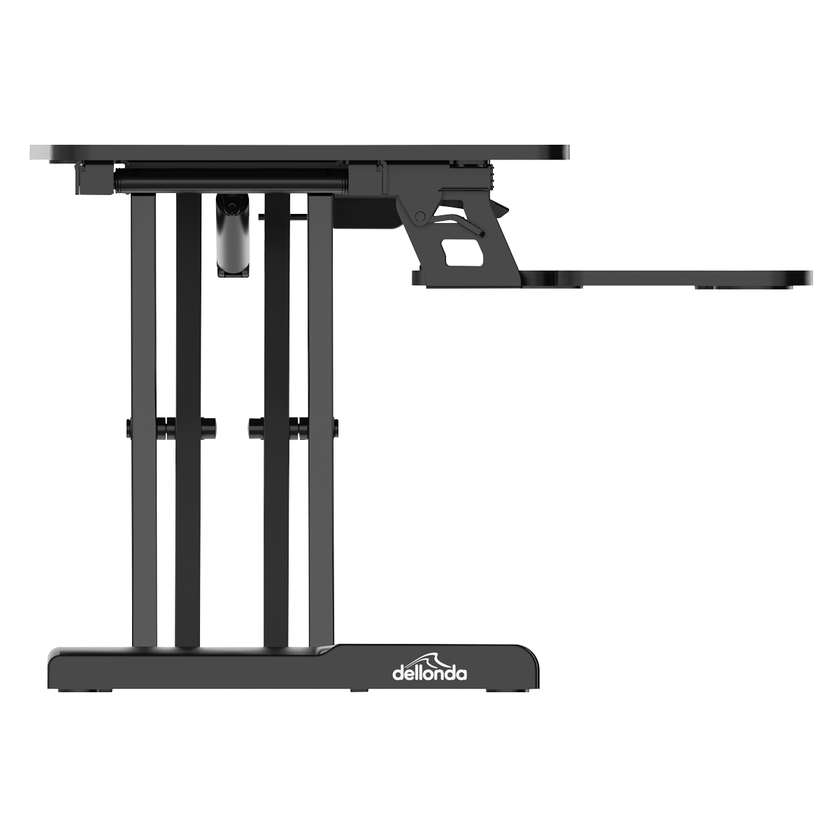 Dellonda DH14 Dellonda 71cm Adjustable-Height Standing Desk Riser 15kg Capacity