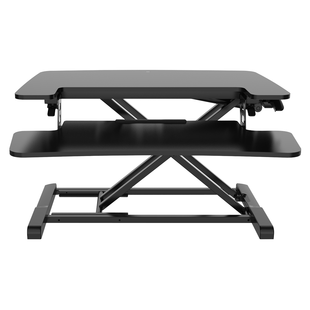Dellonda DH14 Dellonda 71cm Adjustable-Height Standing Desk Riser 15kg Capacity