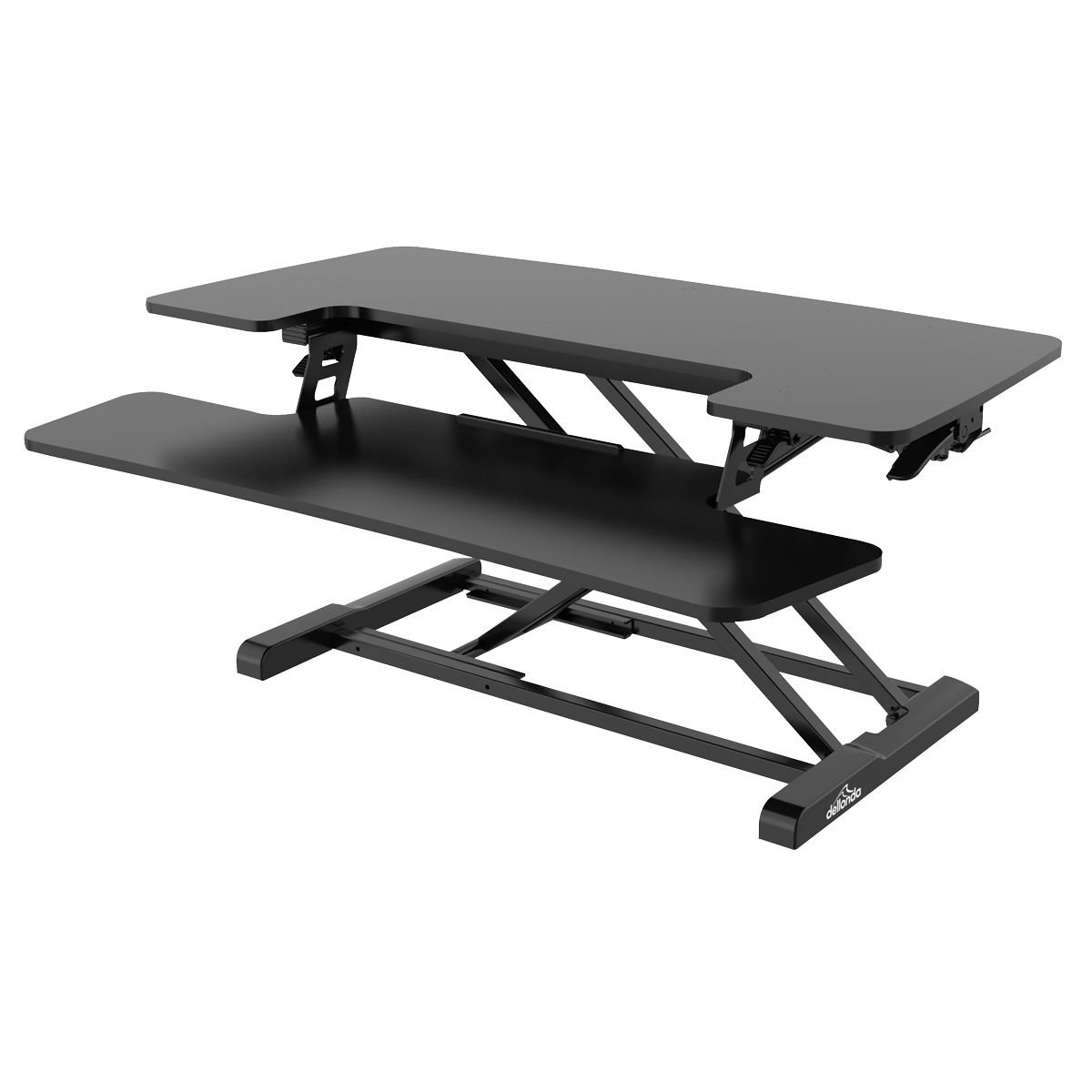 Dellonda DH15 Dellonda 89cm Adjustable-Height Standing Desk Riser 15kg Capacity