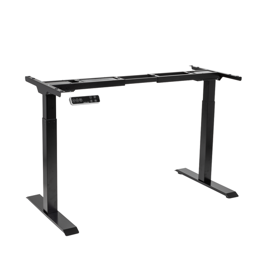 Dellonda DH16 Dellonda Dual Motor Ultra-Quiet Desk Frame with Digital Controls 100kg Capacity - Black