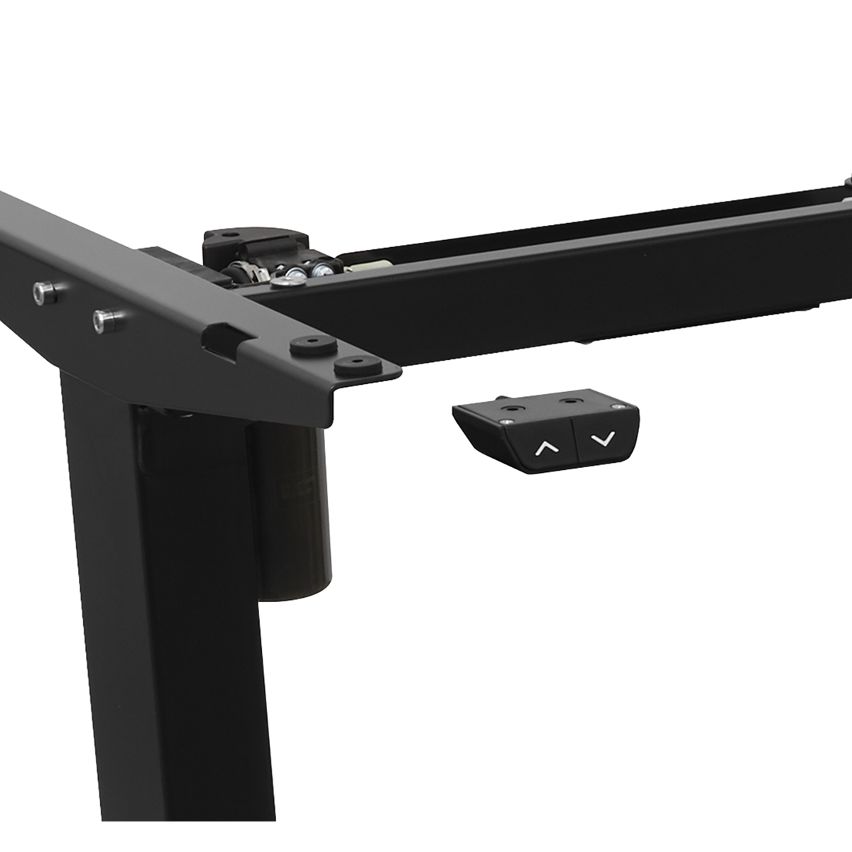 Dellonda DH17 Dellonda Single Motor Ultra-Quiet Adjustable-Height Desk Frame 70kg Capacity - Black
