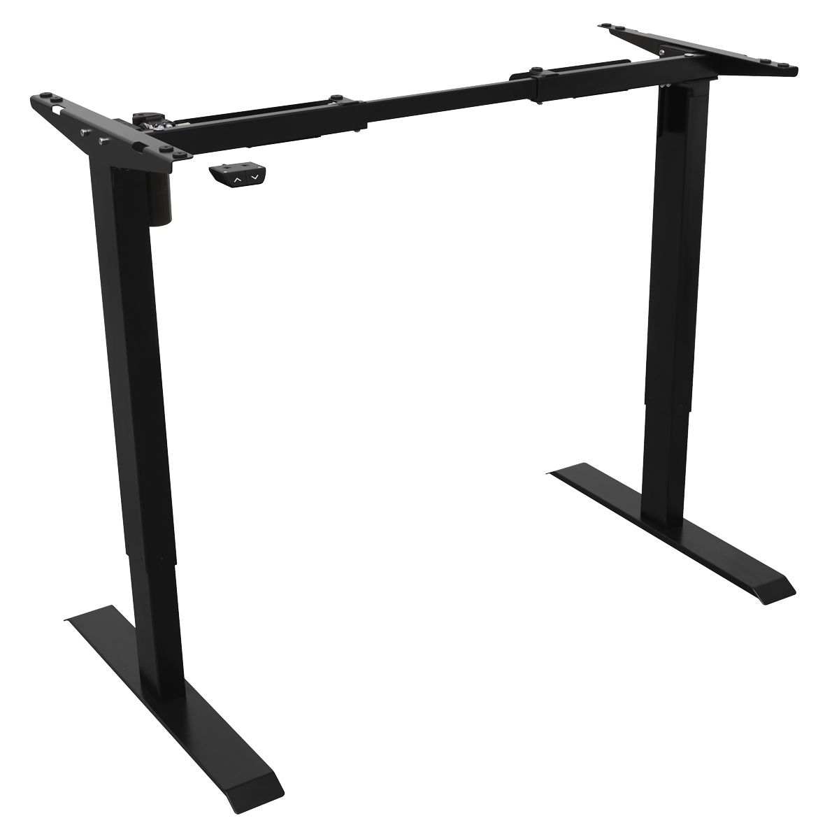 Dellonda DH17 Dellonda Single Motor Ultra-Quiet Adjustable-Height Desk Frame 70kg Capacity - Black