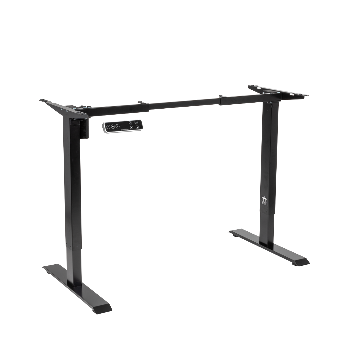 Dellonda DH18 Dellonda Single Motor Ultra-Quiet Adjustable-Height Desk Frame with Digital Control Panel 70kg Capacity - Black