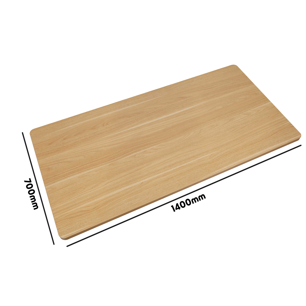 Dellonda DH20 Dellonda Rectangular Desktop 1400 x 700mm - Oak