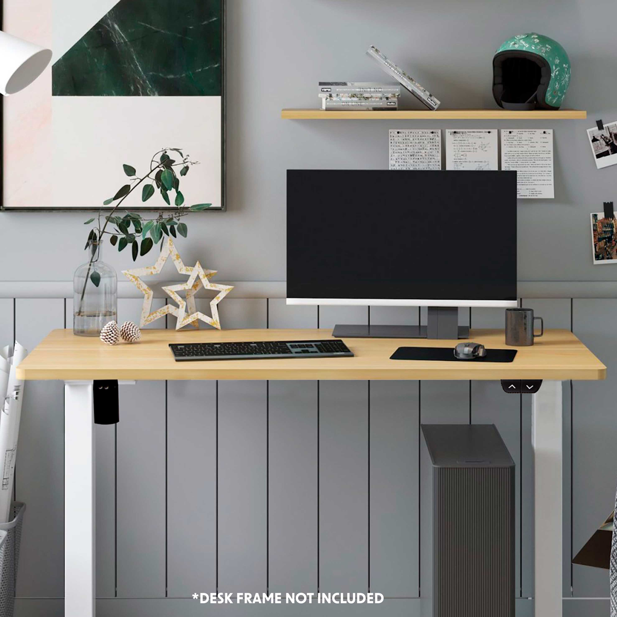 Dellonda DH20 Dellonda Rectangular Desktop 1400 x 700mm - Oak
