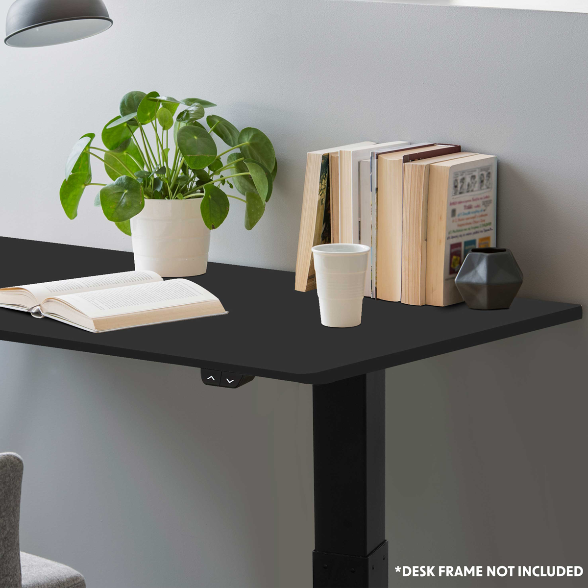 Dellonda DH21 Dellonda Rectangular Desktop 1400 x 700mm - Black