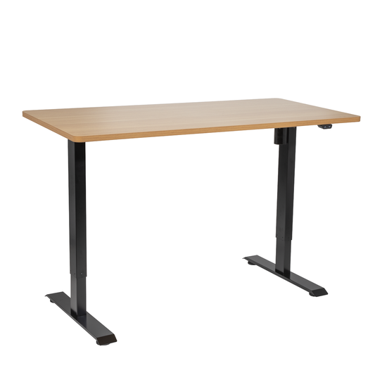 Dellonda DH242 Dellonda Single Motor Ultra-Quiet Adjustable-Height Electric Sit/Stand Desk - Oak Desktop