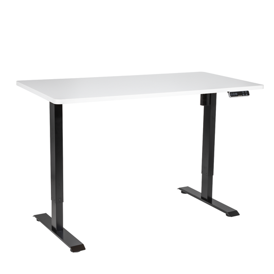 Dellonda DH244 Dellonda White Electric Height Adjustable Standing Desk with Memory, Quiet, 1400x700mm