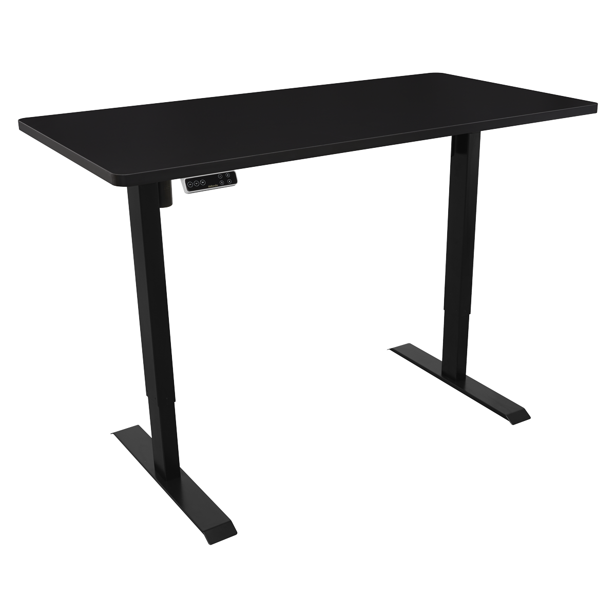 Dellonda DH245 Dellonda Black Electric Height Adjustable Standing Desk with Memory, Quiet, 1400x700mm